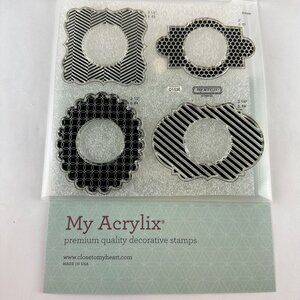My Acrylix Decorative Stamps Set D1536 Perfect Fit Frames 2 Flair